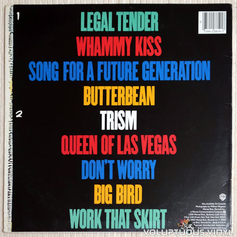 The B-52's ‎– Whammy! - Vinyl Record - Back Cover