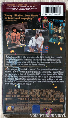 Bachelor Party VHS back cover