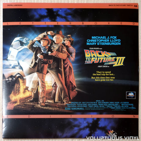 Back To The Future Part III - LaserDisc - Front Cover