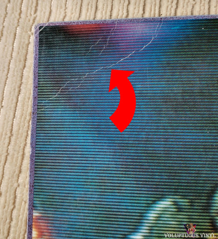 Bad Religion ‎– Suffer vinyl record back cover top left corner section
