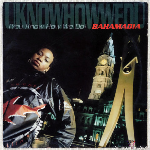 Bahamadia ‎– Uknowhowwedu (You Know How We Do) vinyl record front cover