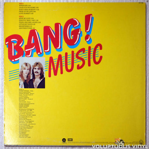 Bang ‎– Music - Vinyl Record - Back Cover