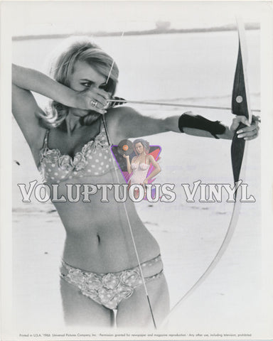 Barbara Bouchet - Agent For H.A.R.M (1966) Bikini Archer Target Practice photograph
