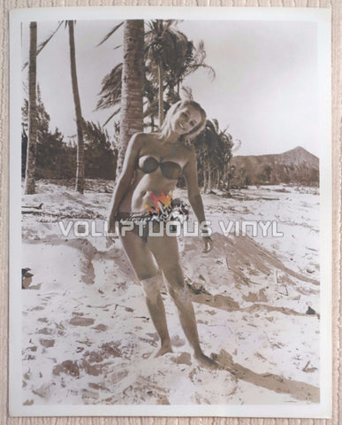 Barbara Bouchet - 1960's Full Body Bikini Island Photo