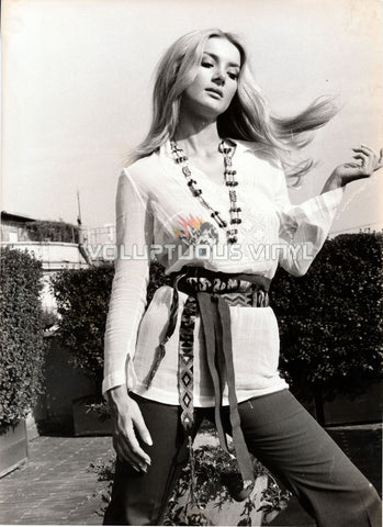 Barbara Bouchet - 1970's Bohemian Outfit Over-sized Photo