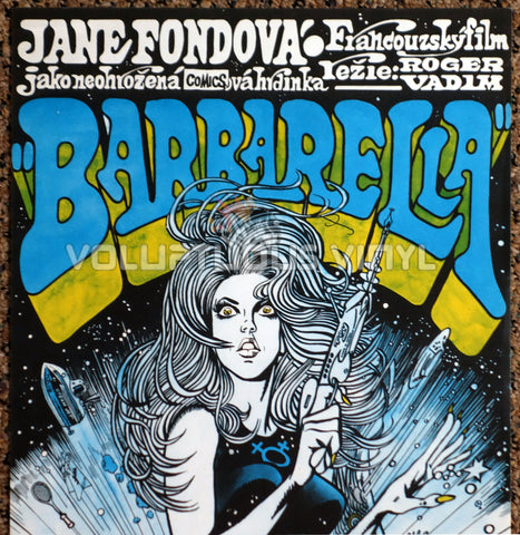 Barbarella 1971 Czech Republic Poster Sexy Sci-Fi Jane Fonda Art Close Up
