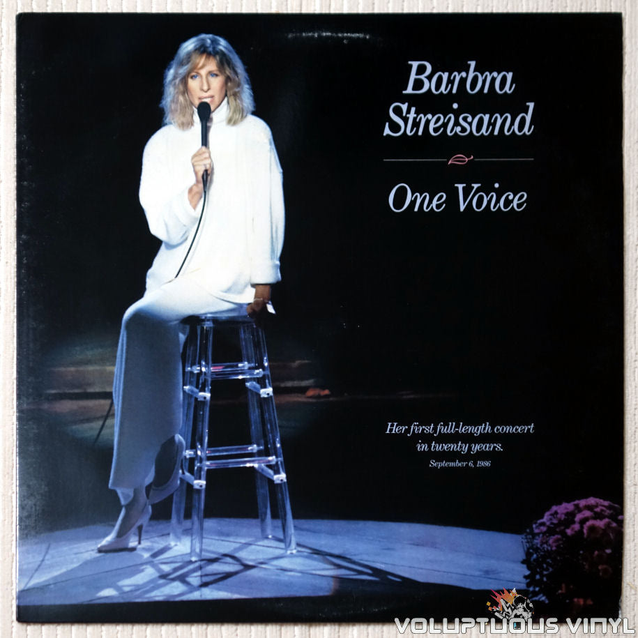 Barbra Streisand ‎– One Voice - Vinyl Record - Front Cover