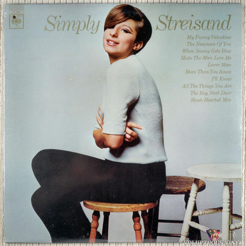 Barbra Streisand ‎– Simply Streisand vinyl record front cover
