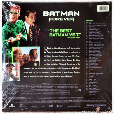 Batman Forever laserdisc back cover