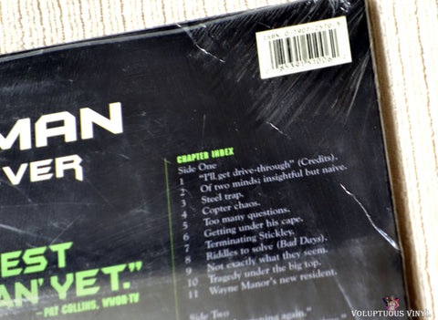 Batman Forever laserdisc back cover top right corner