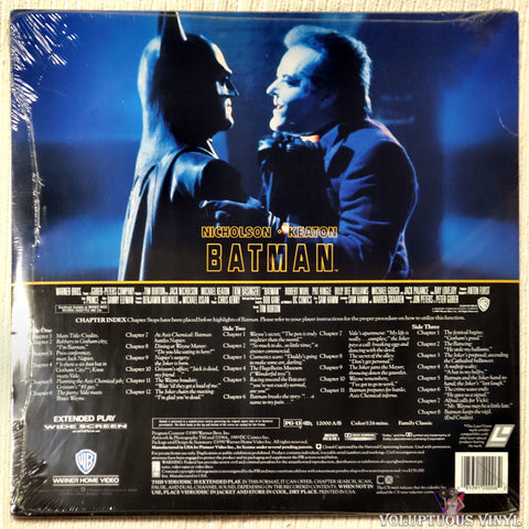Batman laserdisc back cover