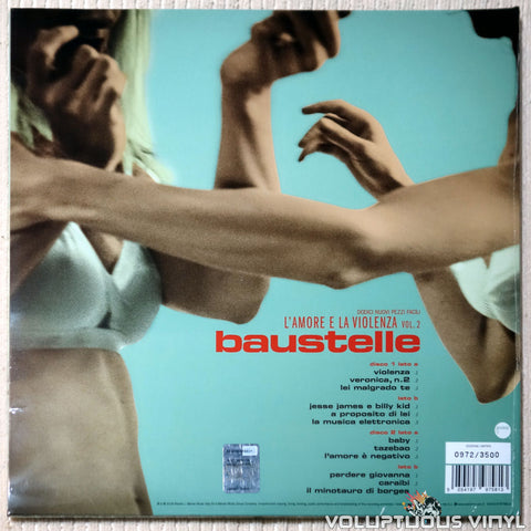 Baustelle ‎– L'Amore E La Violenza Vol. 2 vinyl record back cover