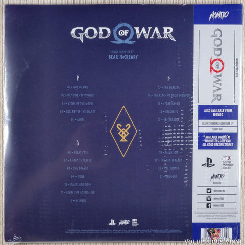 Bear McCreary ‎– God Of War vinyl record back cover