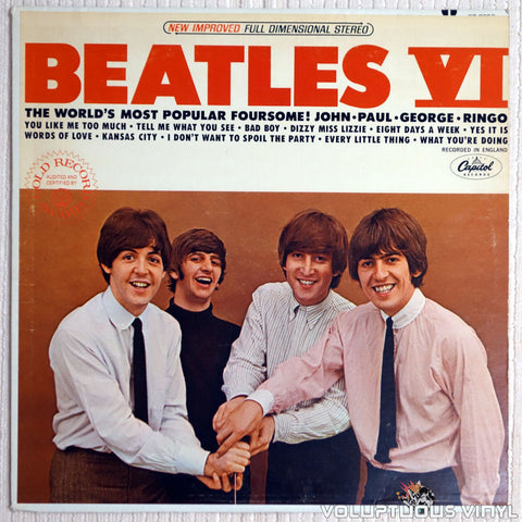 The Beatles ‎– Beatles VI - Vinyl Record - Front Cover