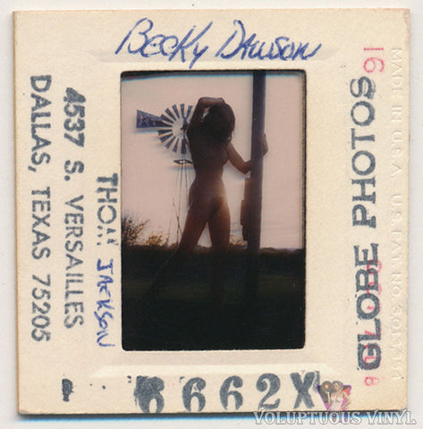 Becky Dawson Nude Men's Magazine Model 1970's Color Transparency