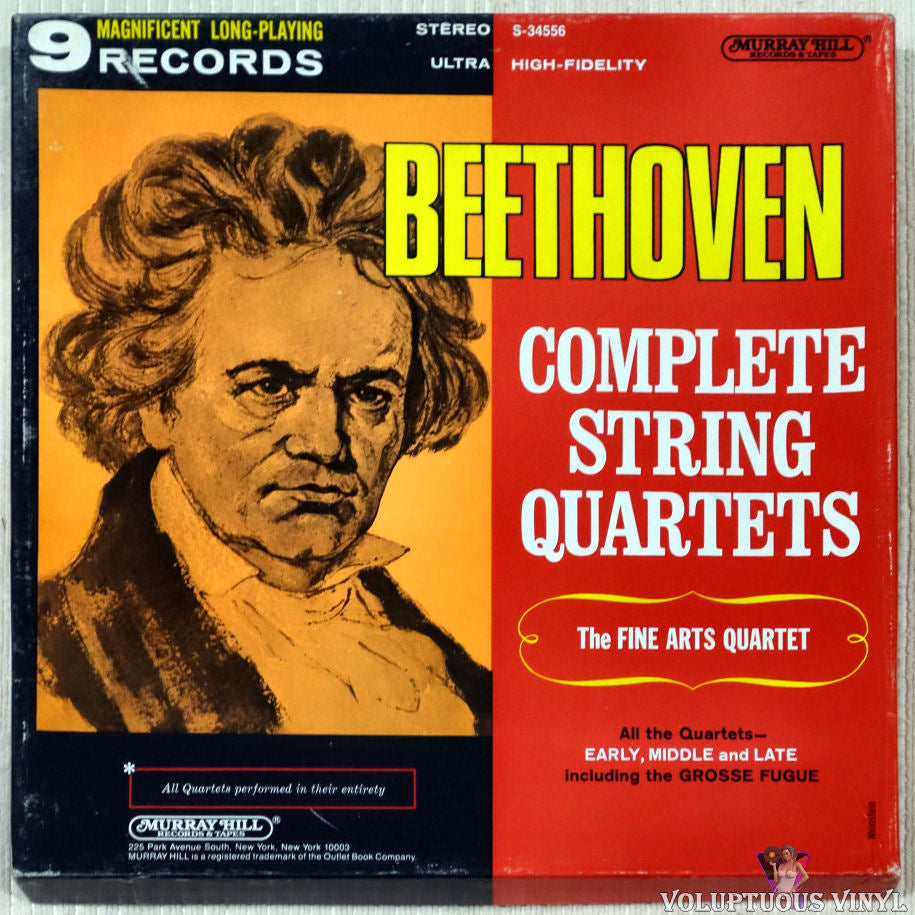 Beethoven, The Fine Arts Quartet ‎– Complete String Quartets vinyl record front cover