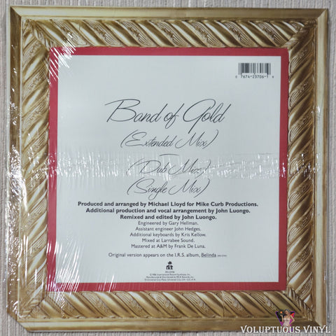 Belinda Carlisle Featuring Freda Payne – Band Of Gold (1986) 12" Single, Amber Vinyl, SEALED