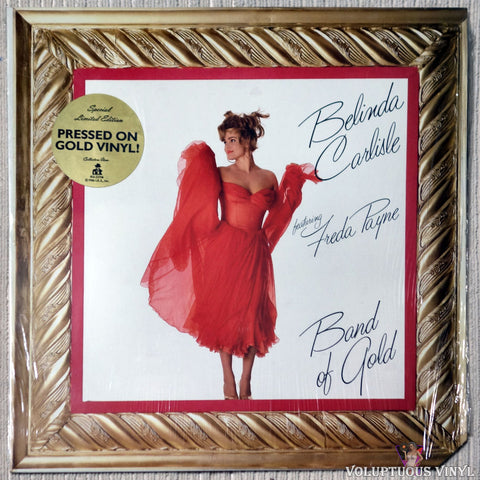 Belinda Carlisle Featuring Freda Payne – Band Of Gold (1986) 12" Single, Amber Vinyl, SEALED