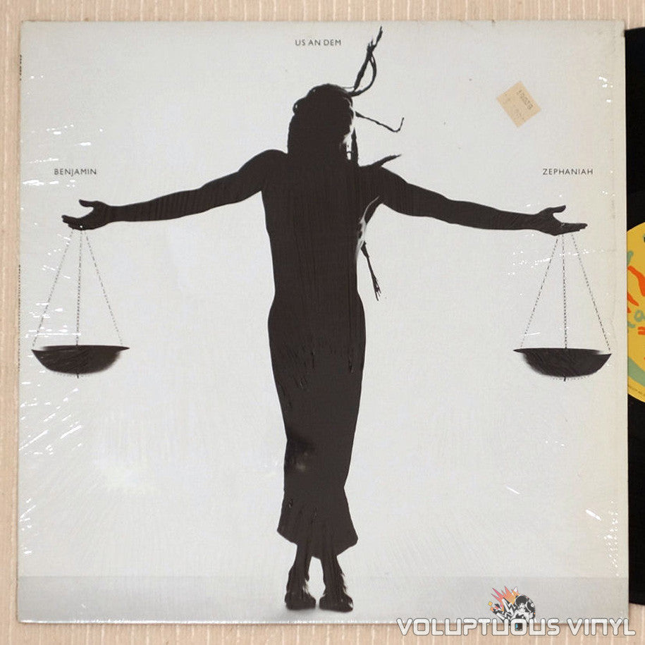 Benjamin Zephaniah ‎– Us An Dem vinyl record front cover