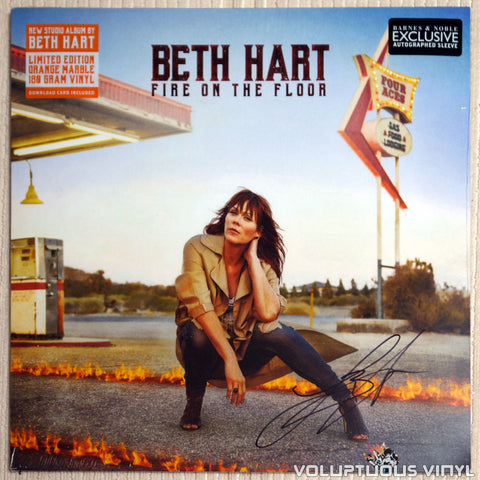Beth Hart – Fire On The Floor (2016) Orange Marble, Limited Edition, Autographed, European Press, SEALED