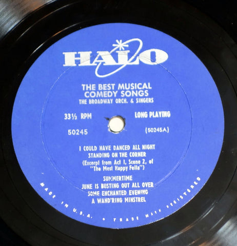 The Broadway Singers & Orchestra – Best Musical Comedy Songs vinyl record