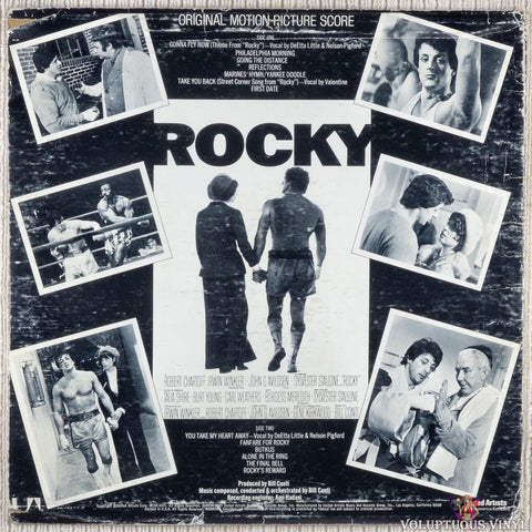 Bill Conti – Rocky (Original Motion Picture Score) vinyl record back cover