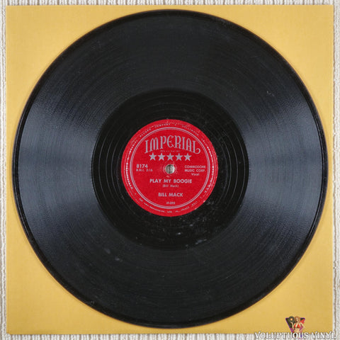 Bill Mack – Play My Boogie / Memories And Tears (1952) 10" Shellac