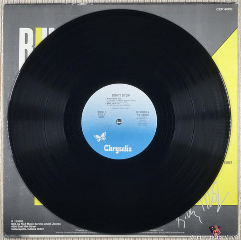 Billy Idol – Don't Stop vinyl record