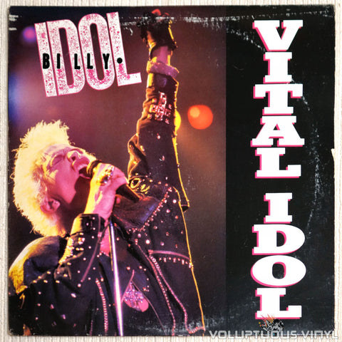 Billy Idol ‎– Vital Idol - Vinyl Record - Front Cover