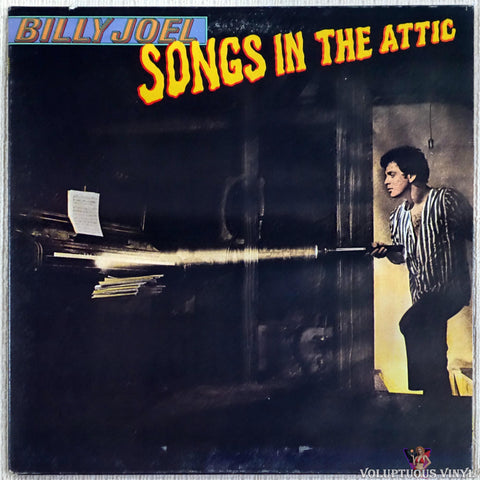 Billy Joel ‎– Songs In The Attic vinyl record front cover