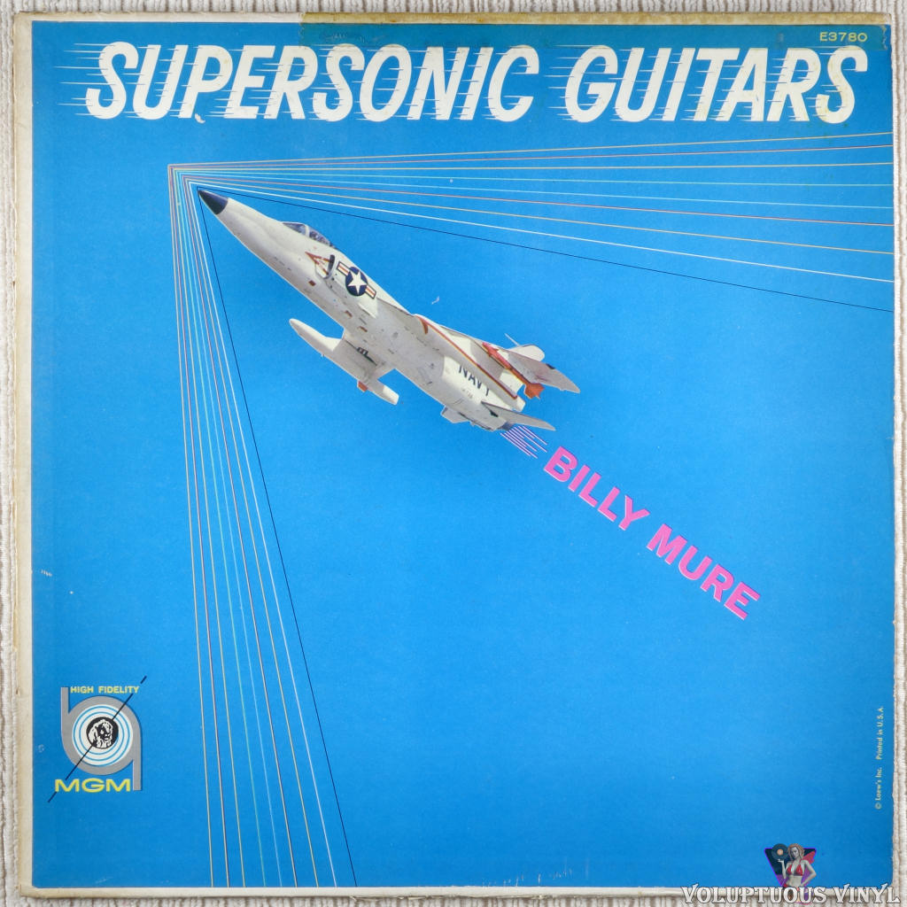 Billy Mure ‎– Supersonic Guitars vinyl record front cover