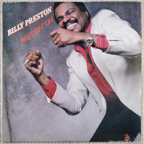 Billy Preston – Pressin' On vinyl record front cover