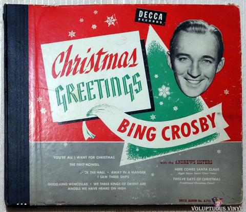Bing Crosby ‎– Christmas Greetings shellac front cover