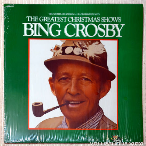 Bing Crosby ‎– The Greatest Christmas Shows vinyl record front cover