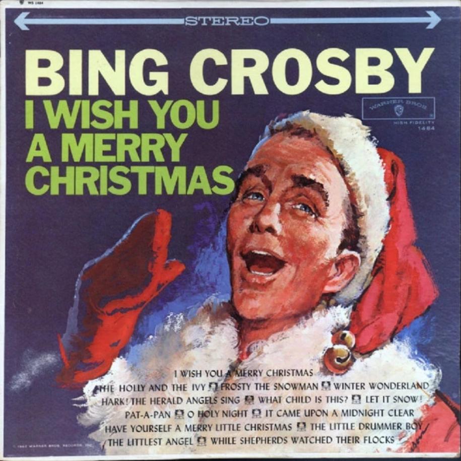 Bing Crosby ‎– I Wish You A Merry Christmas vinyl record front cover