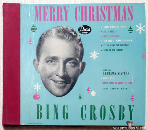 Bing Crosby ‎– Merry Christmas shellac front cover