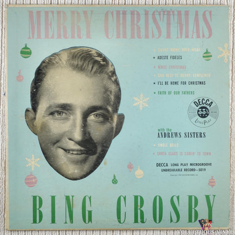 Bing Crosby – Merry Christmas vinyl record front cover