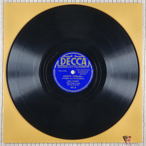 Bing Crosby – Silent Night / Adeste Fideles shellac Side B