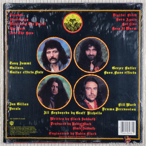 Black Sabbath – Born Again vinyl record back cover