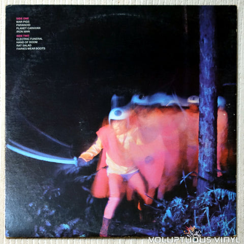 Black Sabbath ‎– Paranoid - Vinyl Record - Back Cover