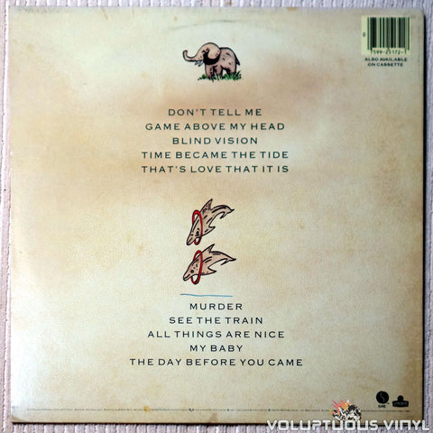 Blancmange ‎– Mange Tout vinyl record back cover