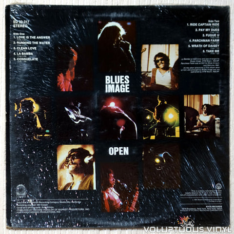 Blues Image ‎– Open vinyl record back cover
