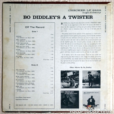 Bo Diddley ‎– Bo Diddley's A Twister - Vinyl Record - Back Cover