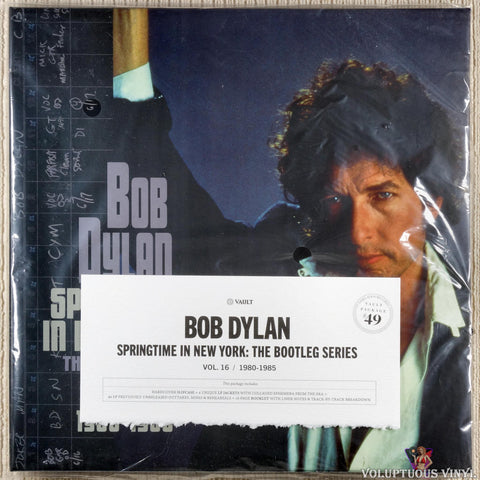 Bob Dylan ‎– Springtime In New York: The Bootleg Series Vol. 16 1980–1985 vinyl record front cover replacement