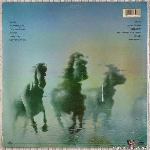 Bob Seger & The Silver Bullet Band ‎– Against The Wind vinyl record back cover