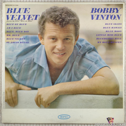 Bobby Vinton – Blue Velvet vinyl record front cover