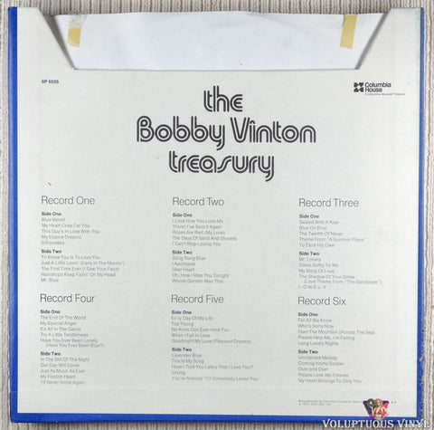 Bobby Vinton – The Bobby Vinton Treasury vinyl record inner cover