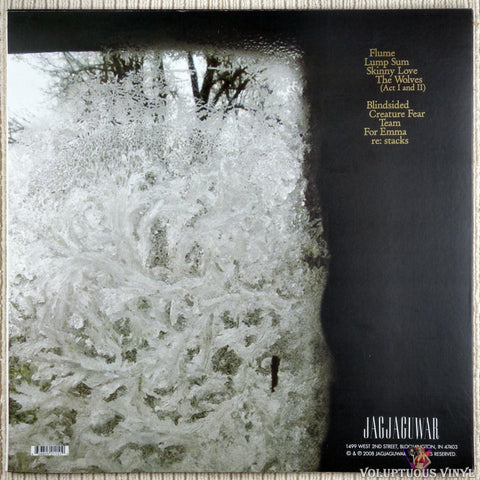 Bon Iver ‎– For Emma, Forever Ago vinyl record back cover