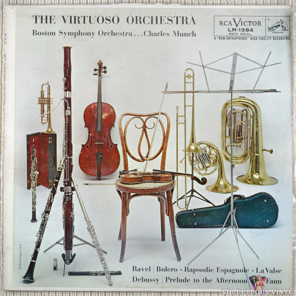 Boston Symphony Orchestra... Charles Munch – The Virtuoso Orchestra vinyl record front cover