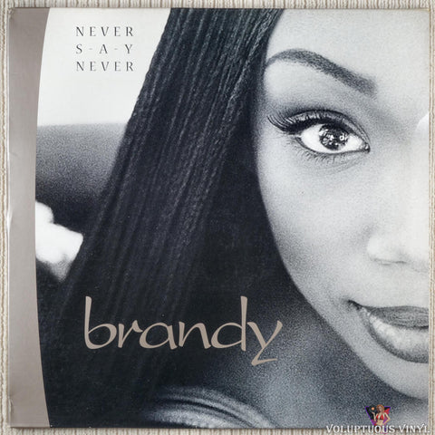 Brandy ‎– Never Say Never vinyl record front cover